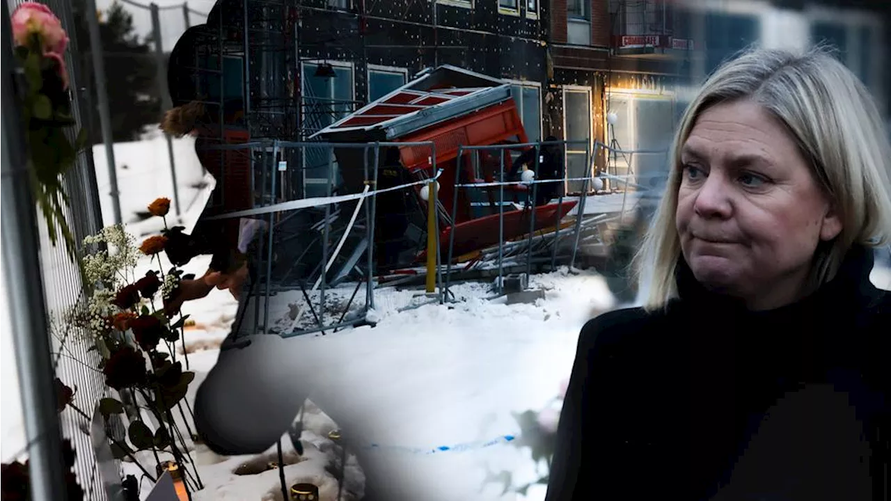 Sorg på minnesstund för omkomna i hissolyckan i Ursvik