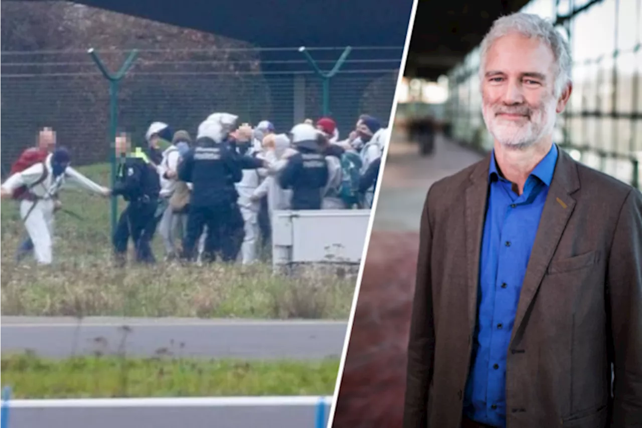 Groen-parlementslid Chris Steenwegen opgepakt bij klimaatactie aan luchthaven van Deurne