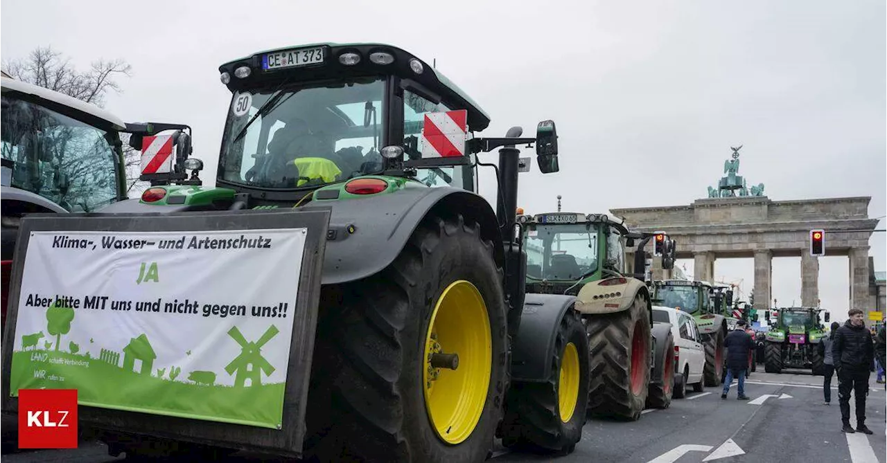 Tausende Landwirte protestieren gegen Streichung von Steuervergünstigungen