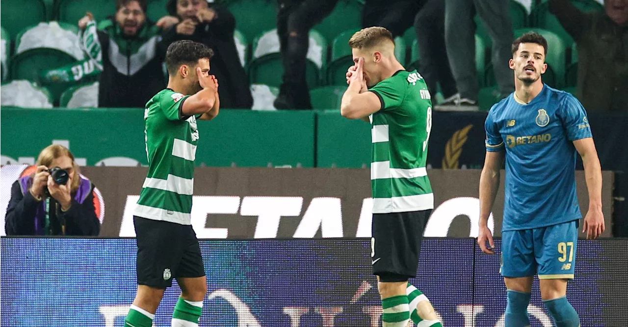 Primeira Liga: dupla 'Gyökeres & Pote' resolve o clássico e devolve liderança ao Sporting