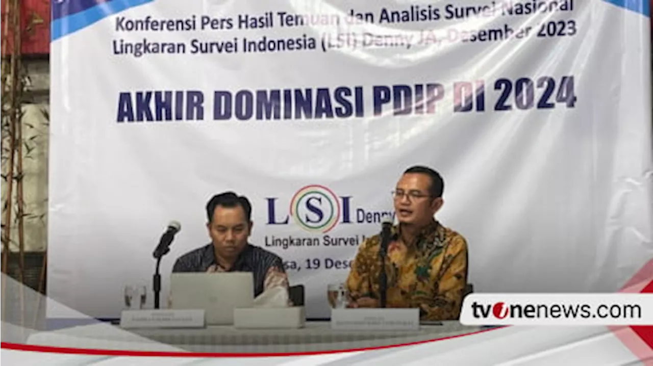 Survei Terbaru LSI Denny JA Sebut Gerindra Kalahkan PDIP di Pemilu 2024, Imbas Serang Jokowi