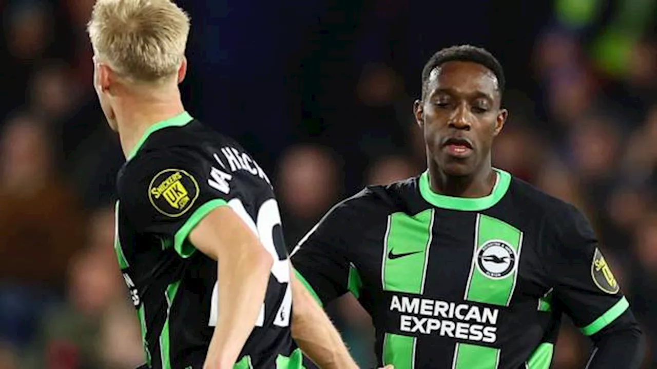 Late Welbeck header rescues point for Brighton against Crystal Palace