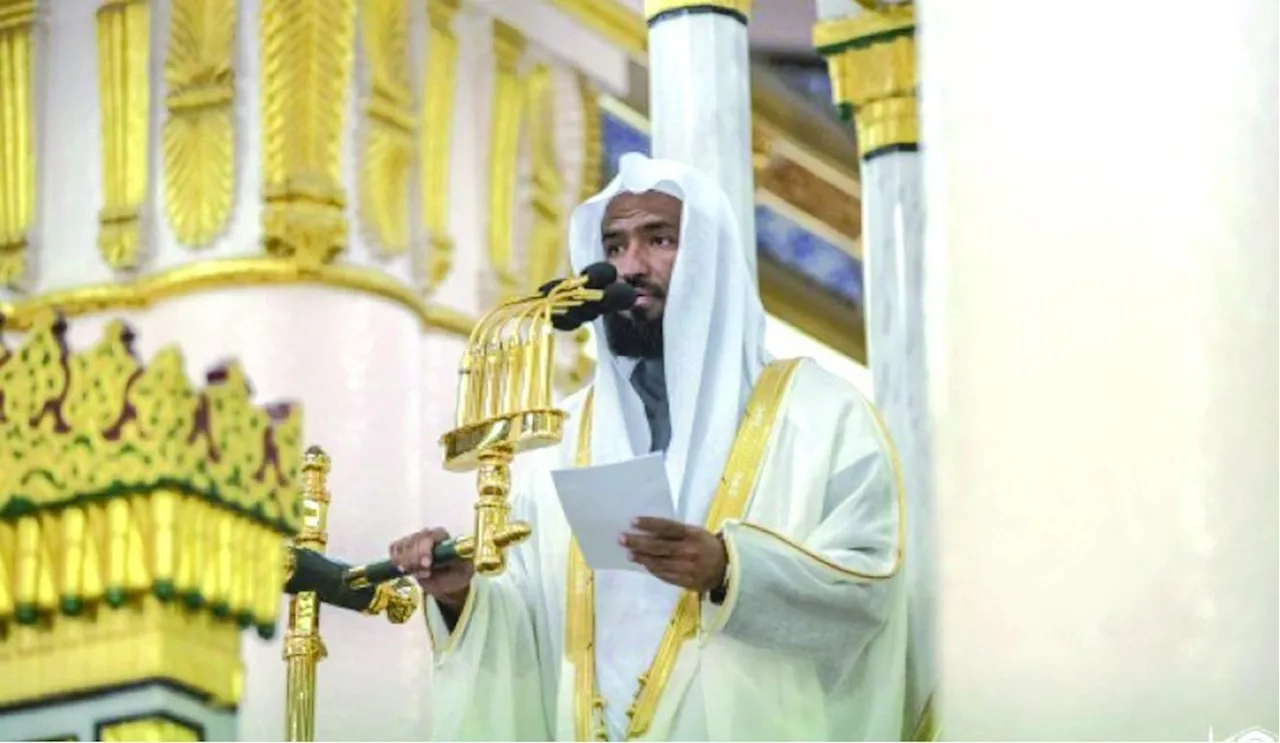 خطيب الجمعة من المسجد النبوي: آمنوا بالقضاء والقدر ولا تجزعوا