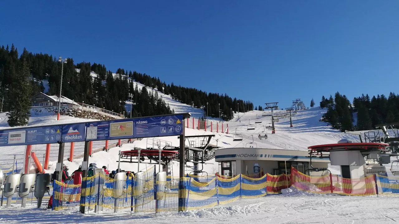 Pisten am Hochkar trotz Regen und Sturm befahrbar