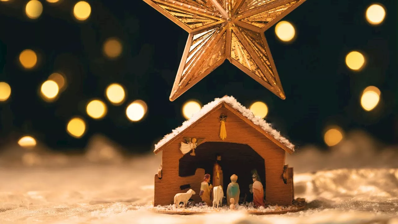 Believer proudly displays Christmas crib