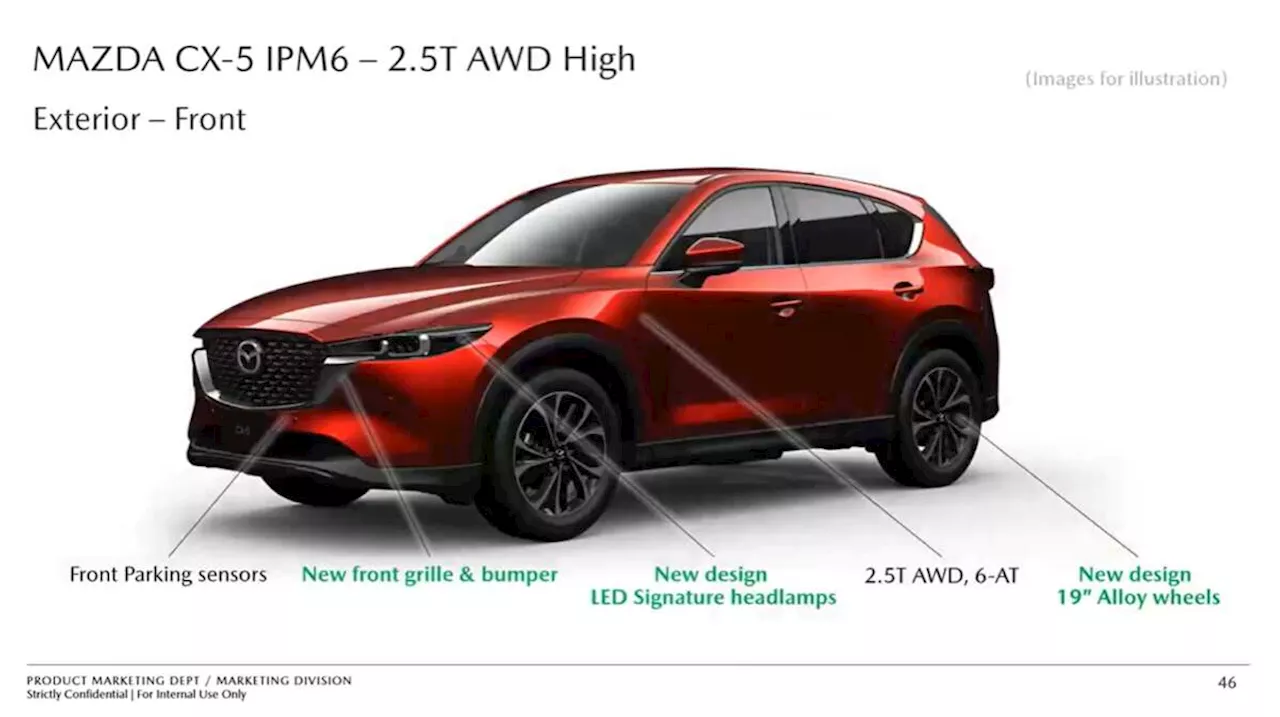 Leaked Document Reveals Details of 2024 Mazda CX-5 Variants in Malaysia