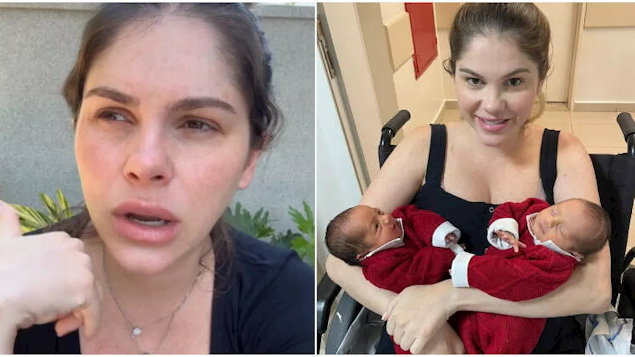 Bárbara Evans fala de depressão pós-parto depois do nascimento dos gêmeos: 'Muito difícil'
