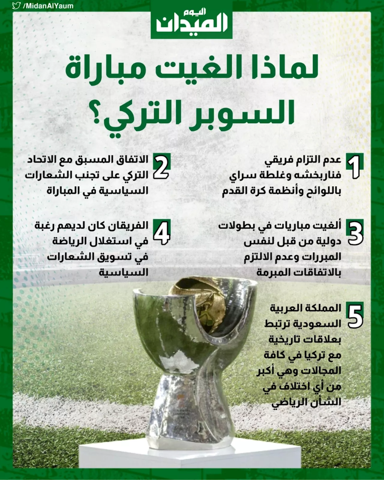 لماذا تم إلغاء السوبر التركي؟