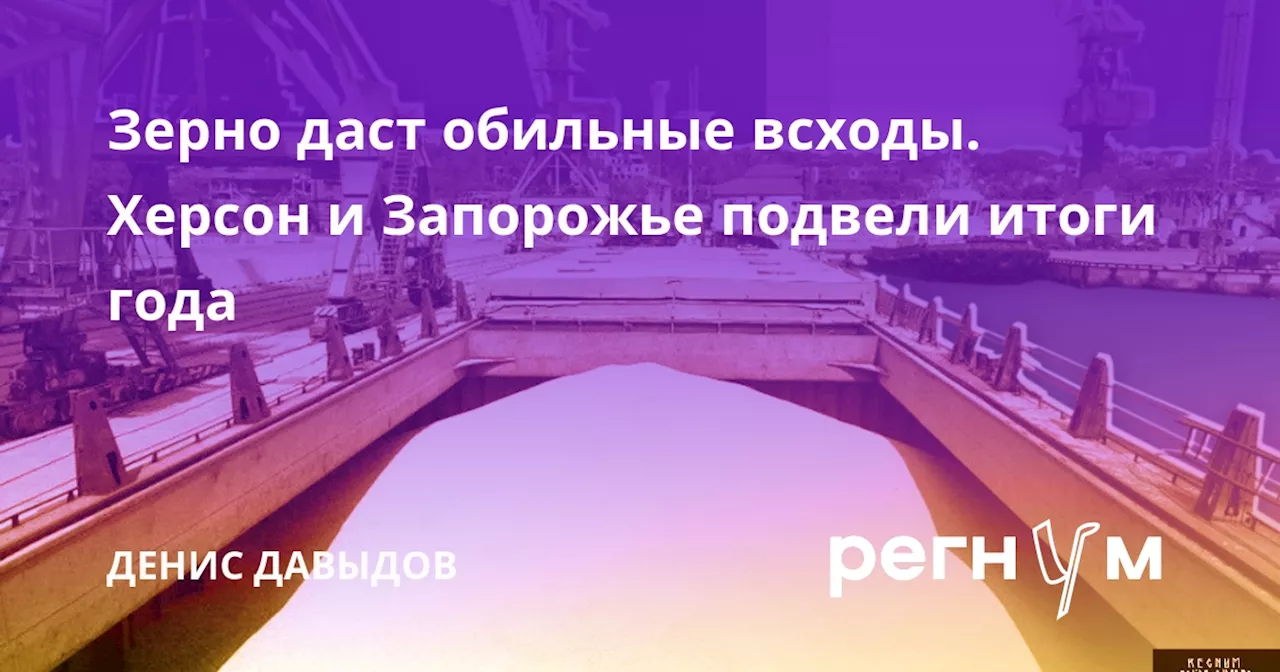 Зерно даст обильные всходы. Херсон и Запорожье подвели итоги года