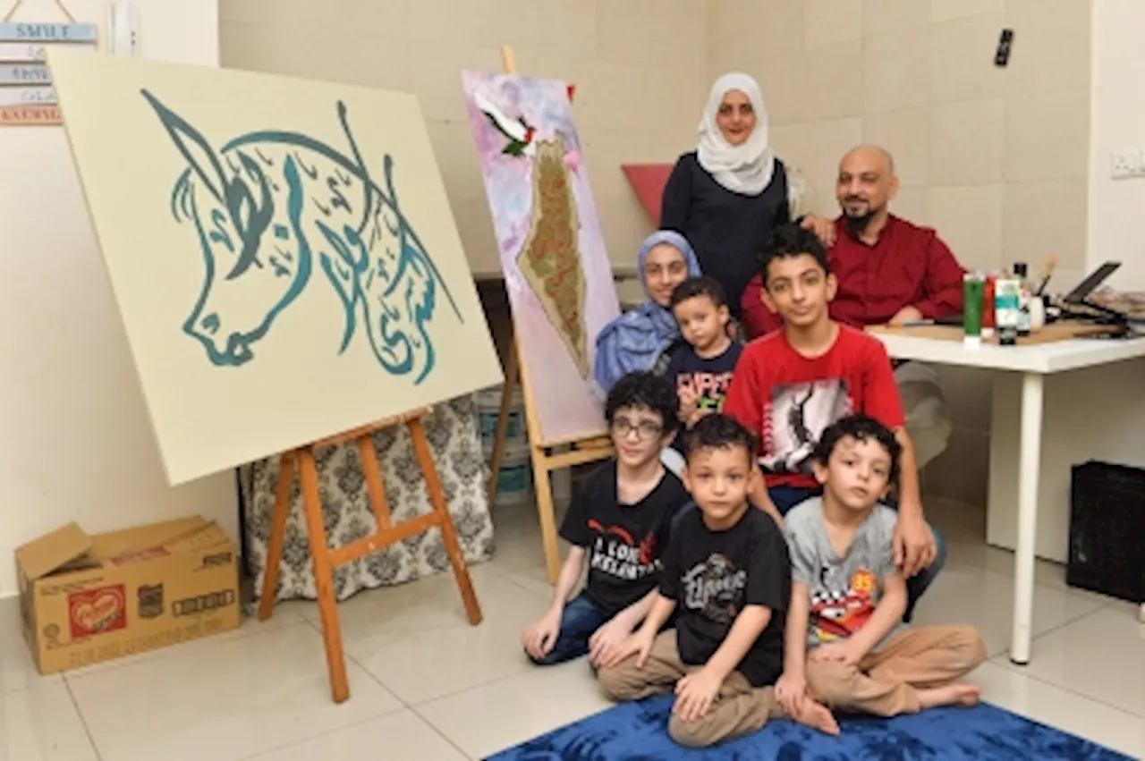 Palestinian artist finds safe haven in Malaysia amidst Israel-Palestine war