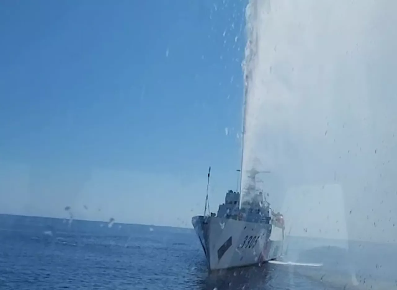 China's Coast Guard Fires Water Cannon at Philippine Vessels