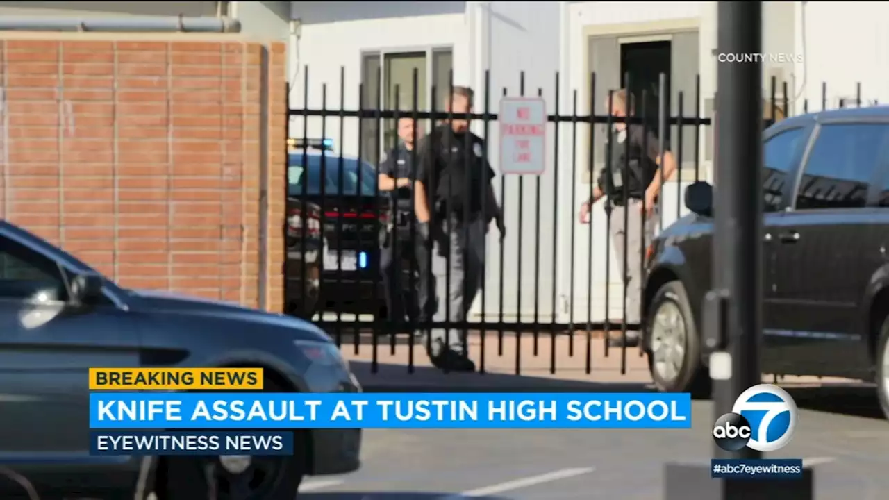 Police investigating knife assault at Tustin High School; shelter-in-place ordered