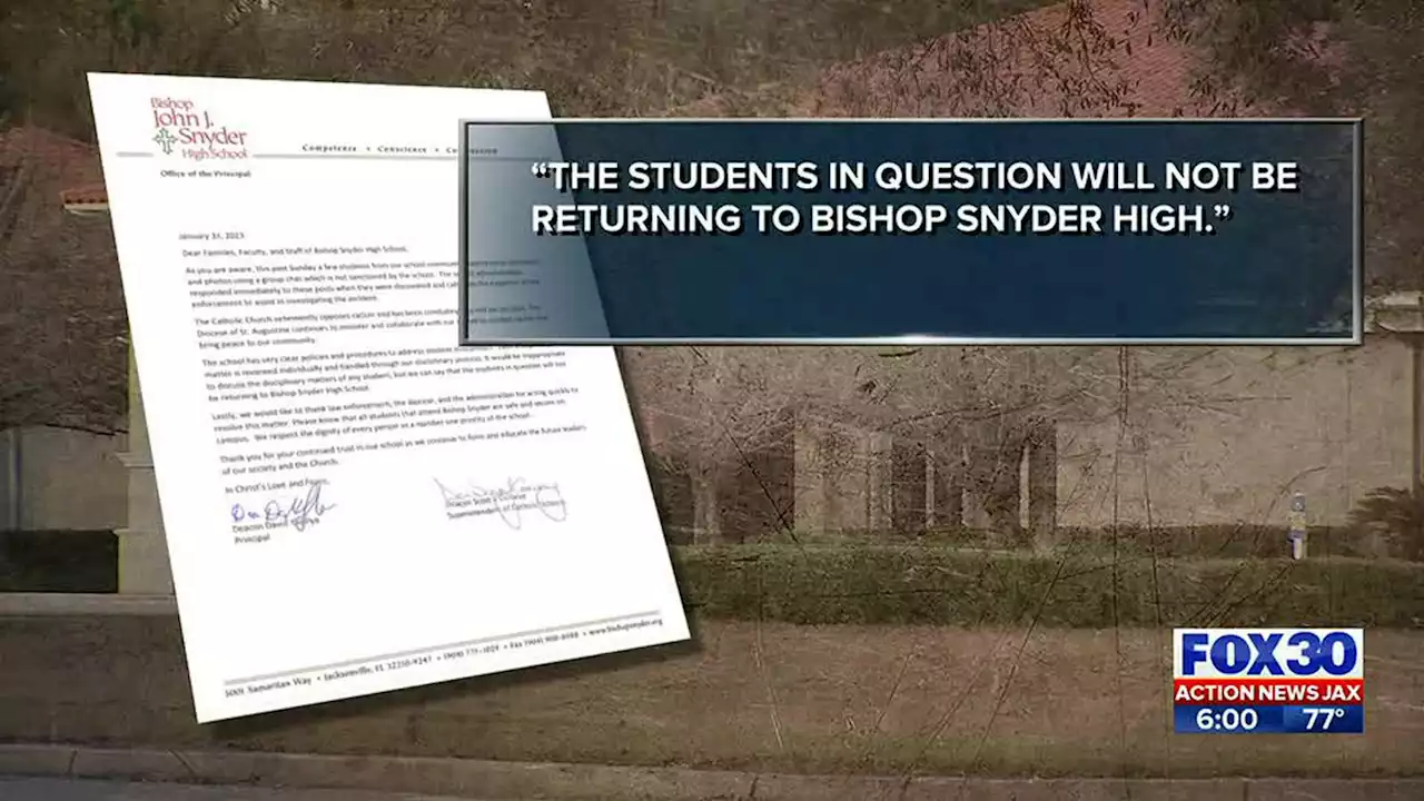 Students accused of sending racist messages, threats expelled from Bishop Snyder High School