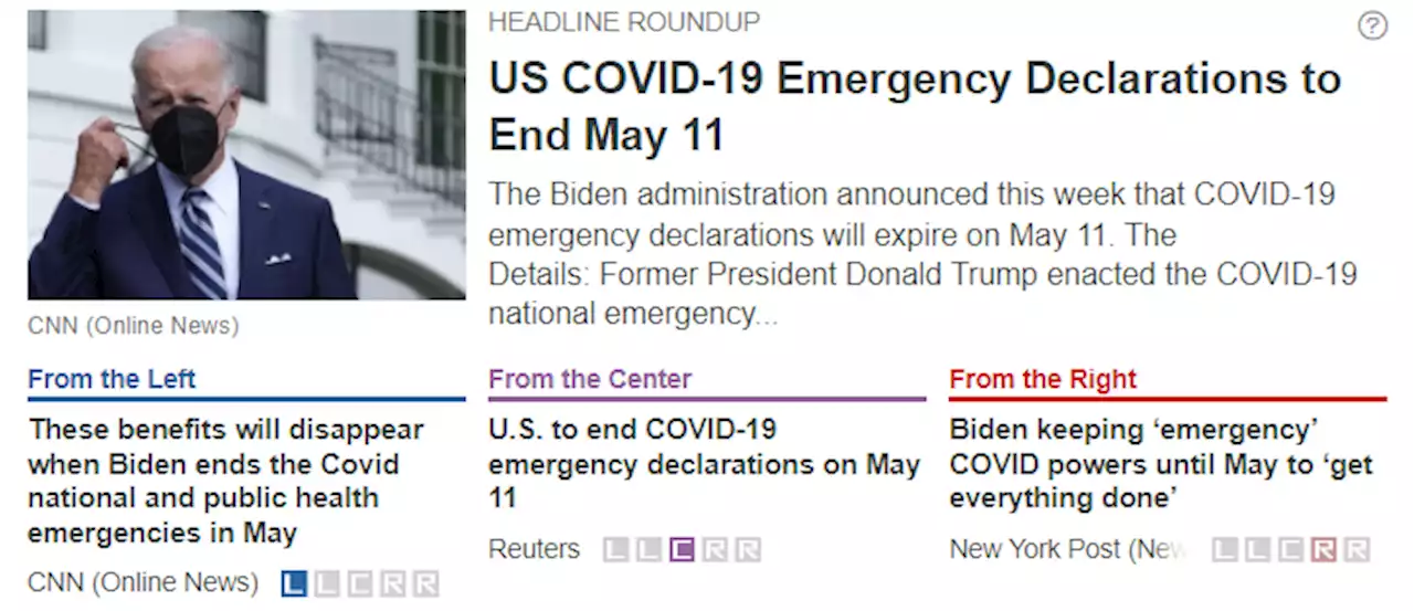 US COVID-19 Emergency Declarations to End May 11