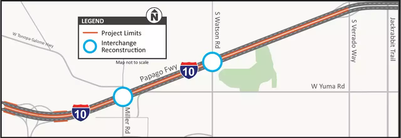 Updated: I-10 overnight lane restrictions between Watson Road and Verrado Way planned Feb. 3-6