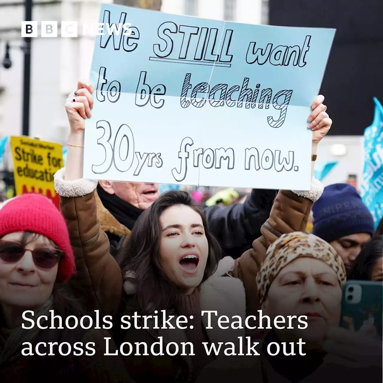 Schools strike: Teachers across England and Wales among workers on strike