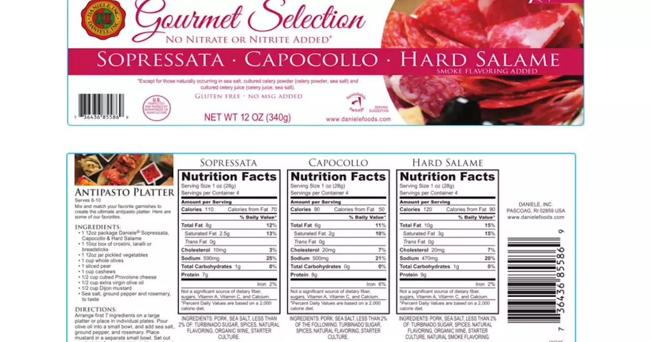 Daniele International recalls 53,000 pounds of sausage products over listeria concerns