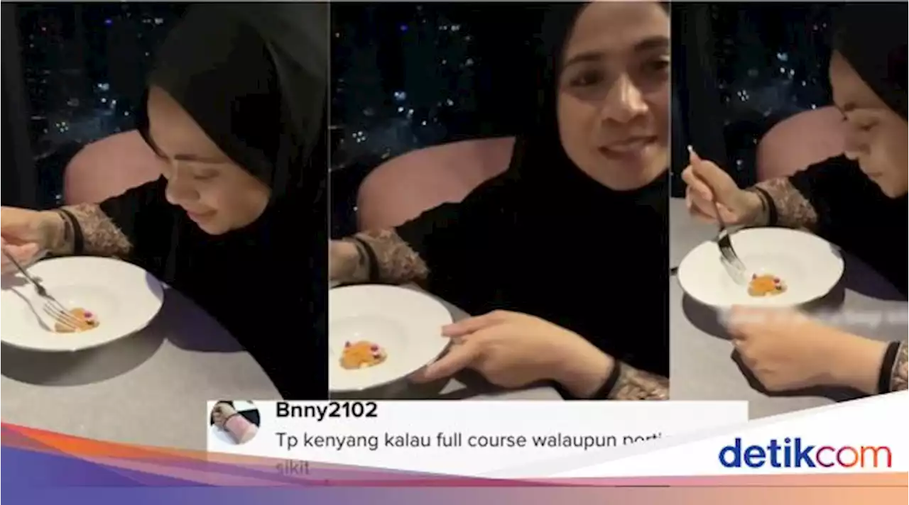 Makan di Resto Fine Dining, Wanita Ini Tak Kenyang Karena Porsinya Kecil