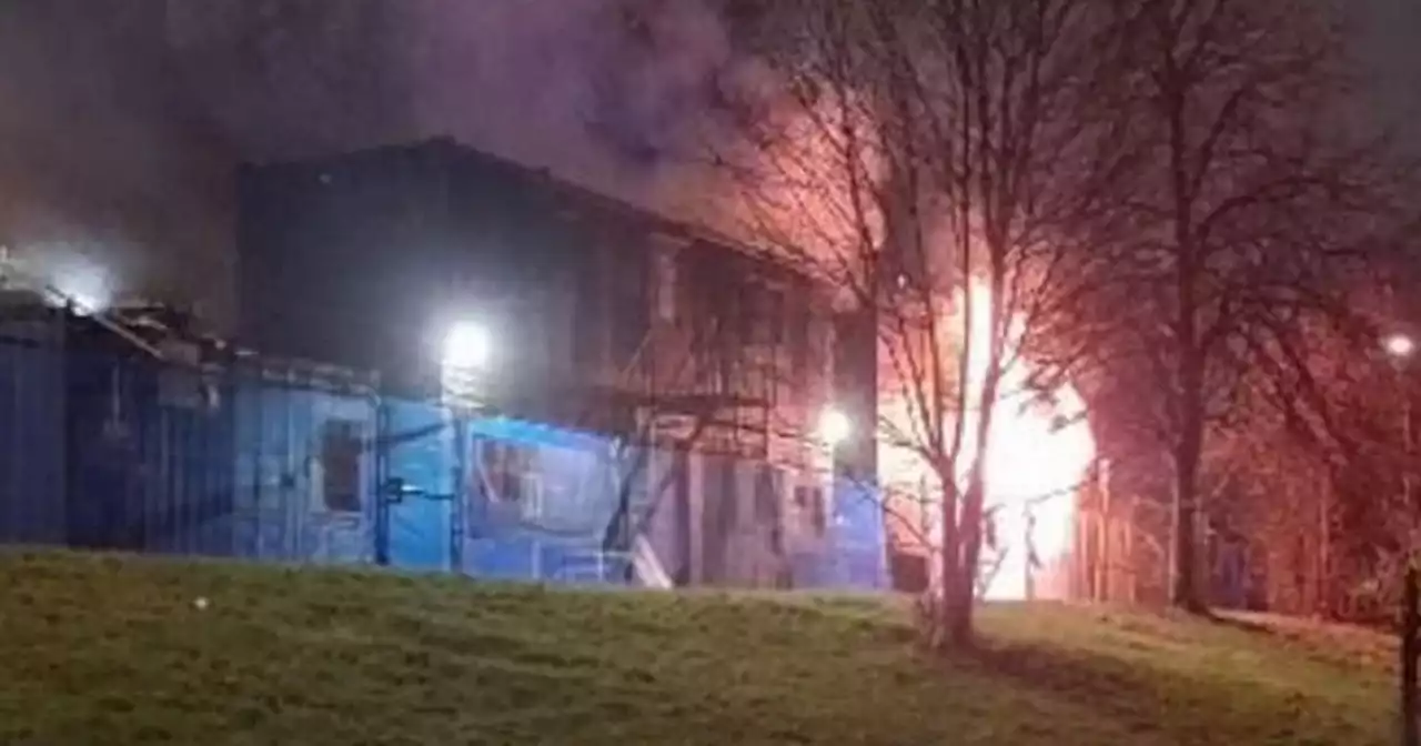 Flames engulf Glasgow shipping containers as neighbours wake to 'smell of smoke'