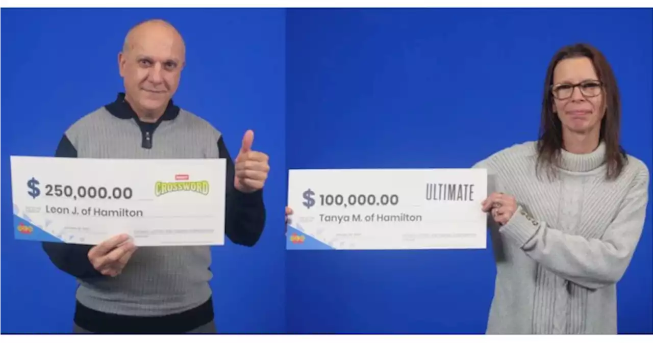 2 Hamilton, Ont. residents celebrating recent six-figure lottery wins - Hamilton | Globalnews.ca