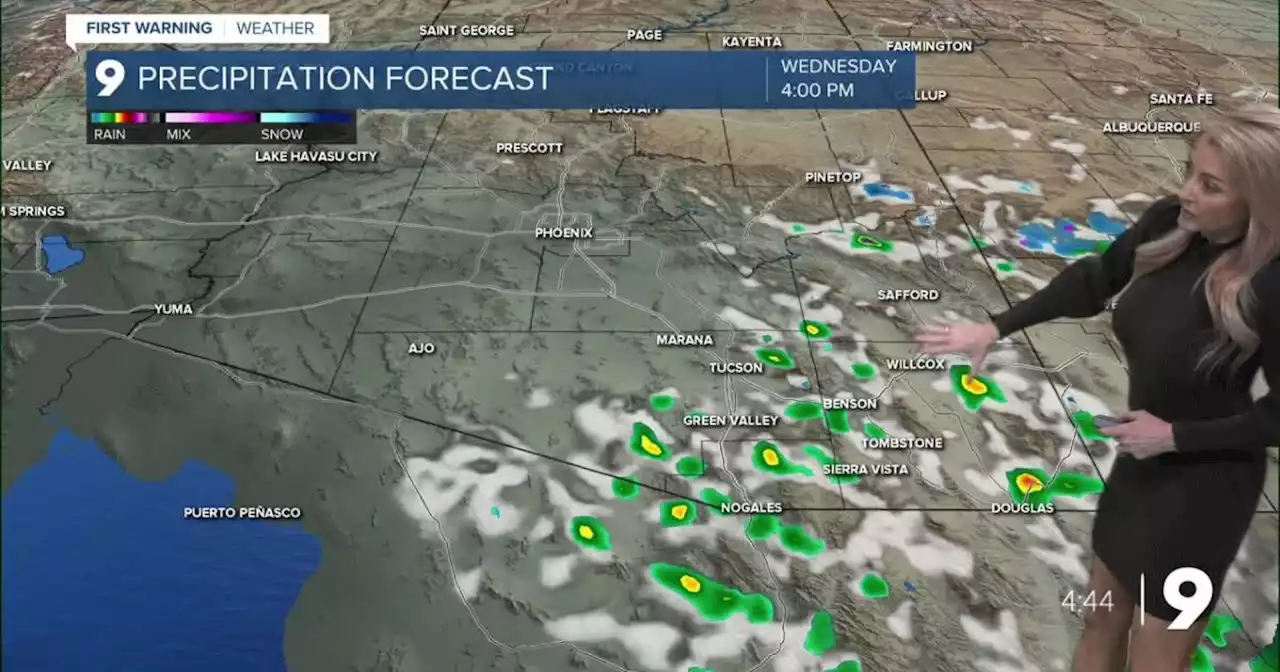 A slight chance for spotty showers again today