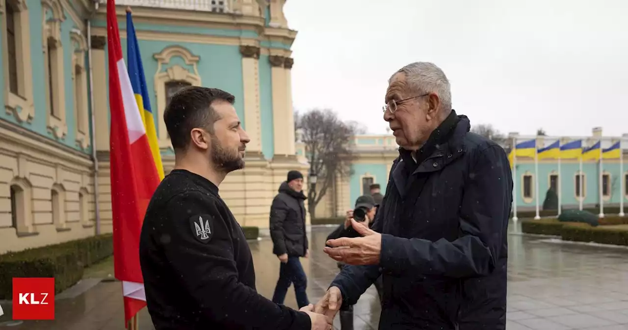 Ukraine-Besuch: Van der Bellen trifft Selenskyj und besucht Kriegsschauplatz Butscha | Kleine Zeitung