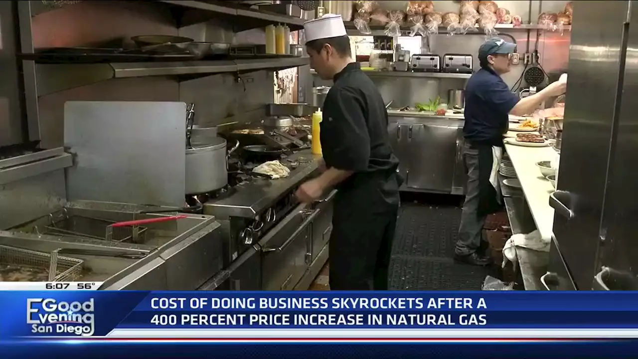 San Diego small businesses struggle after natural gas spike -