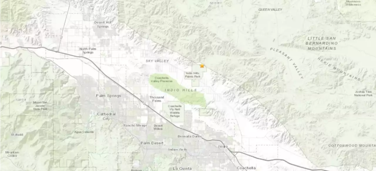 Magnitude-3.3 earthquake strikes near Indio Hills