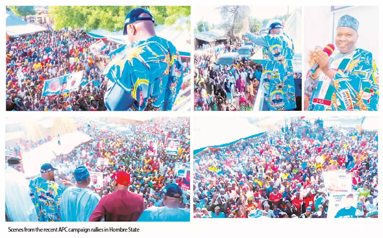 Mammoth Crowd At Governor Inuwa's Campaign Railies