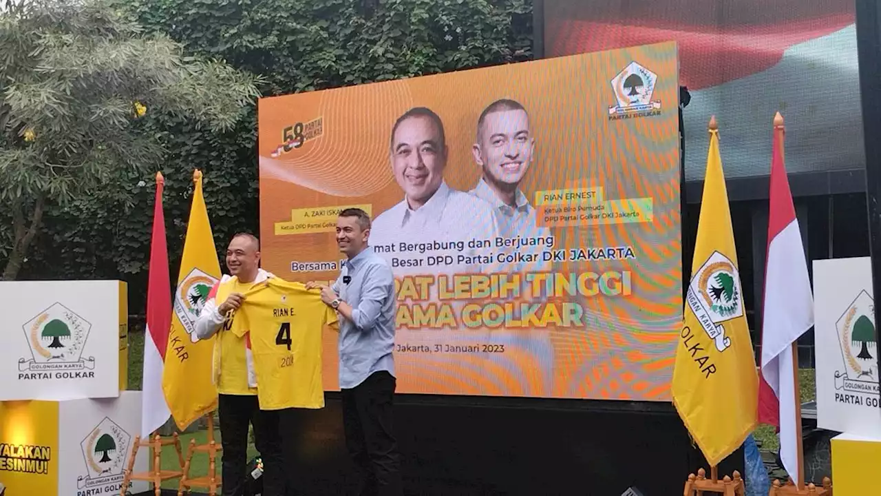 Resmi Gabung, Golkar Targetkan Rian Ernest Jadi Anggota DPRD DKI Jakarta di 2024