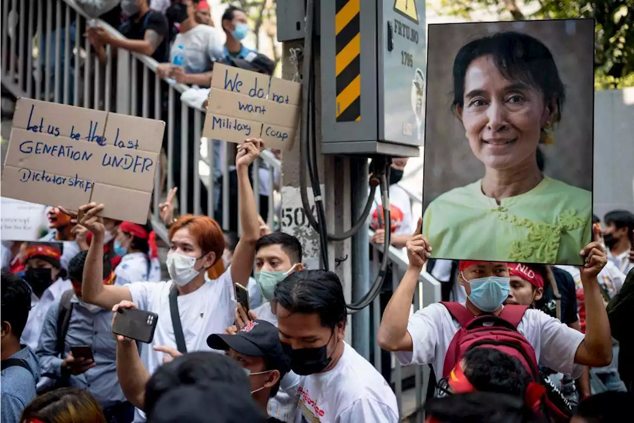 Myanmar streets empty in protest on coup anniversary