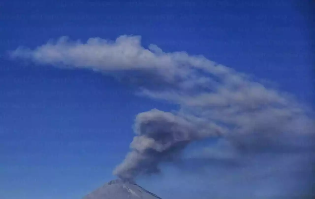 Actividad registrada-HOY por volcán Popocatépetl 01 de febrero 2023