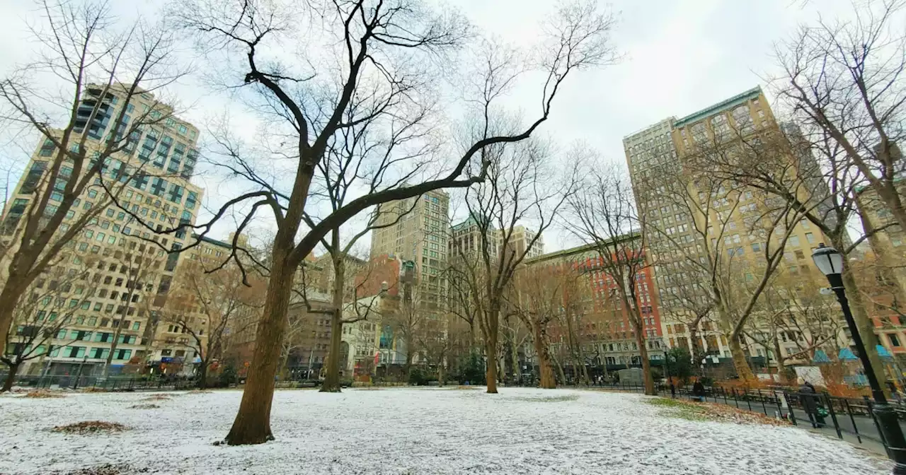 New York City records first measurable snowfall of the season