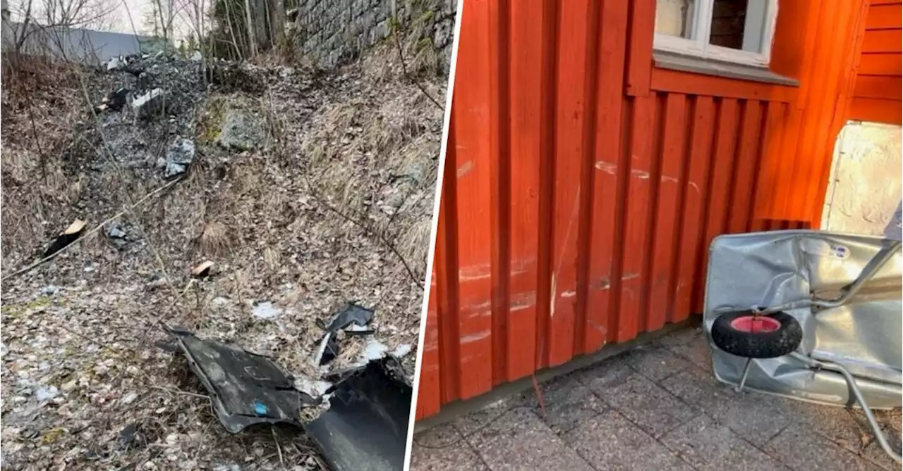 Vansinnesföraren körde rakt in i parets hus: ”Polisen sprang ut och drog vapen”