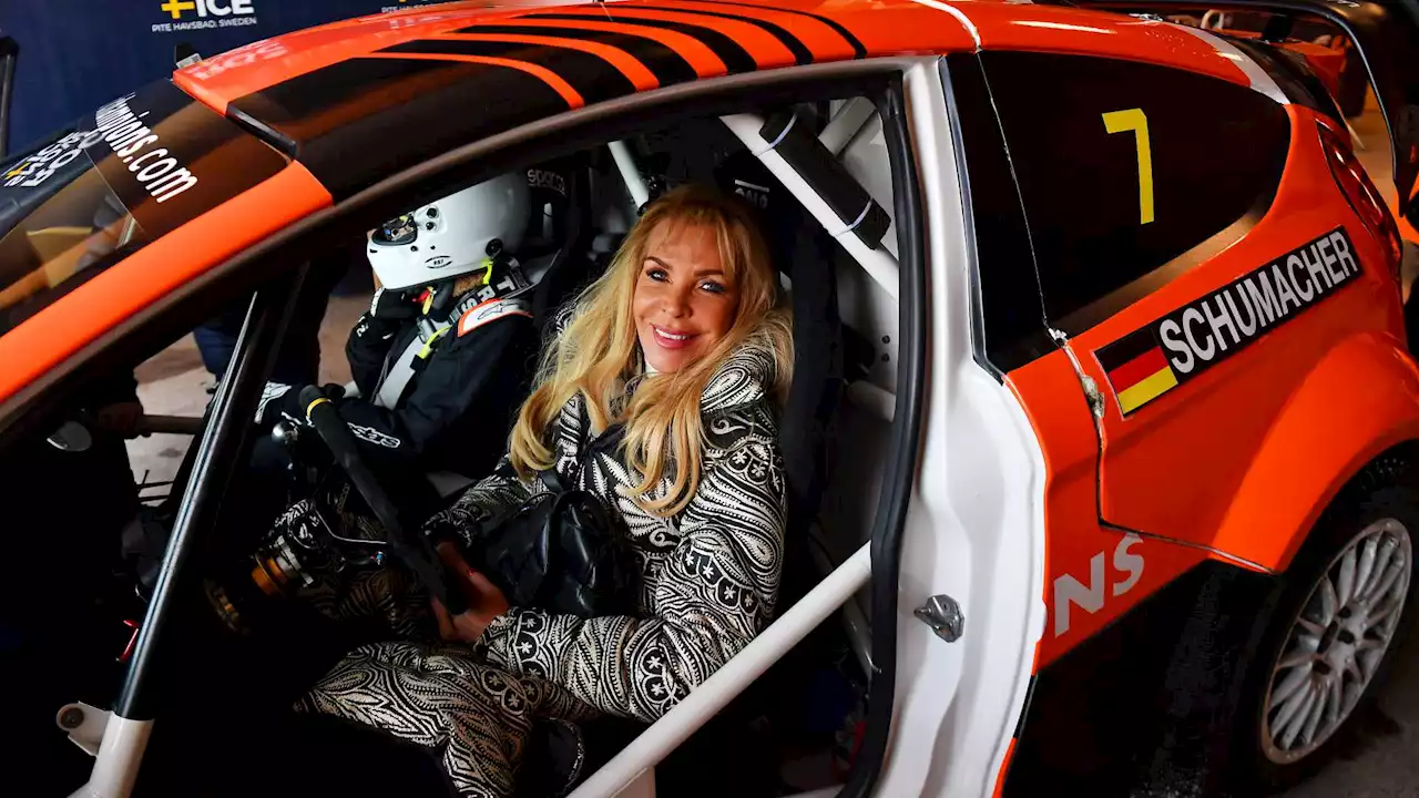 Mick Schumacher drives mum Corinna around ice course at Race of Champions