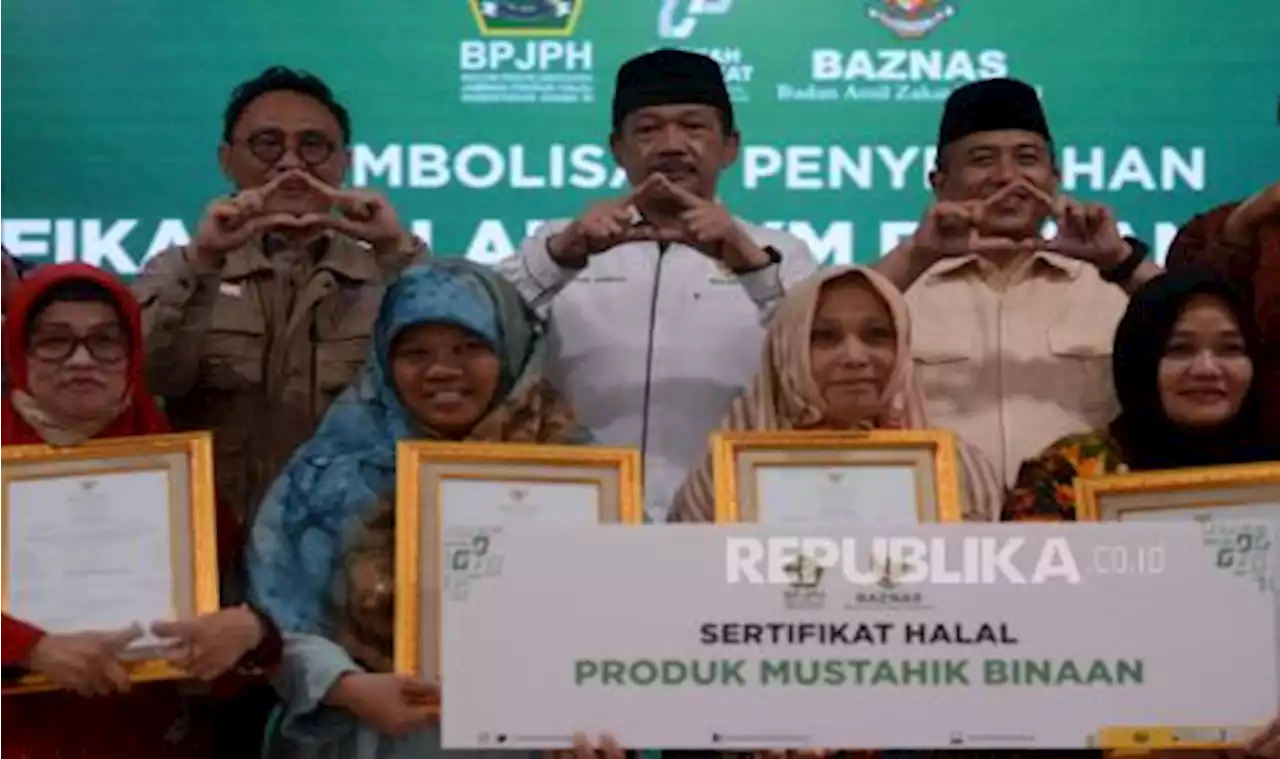 UMKM Binaan Baznas Peroleh Sertifikat Halal BPJPH |Republika Online