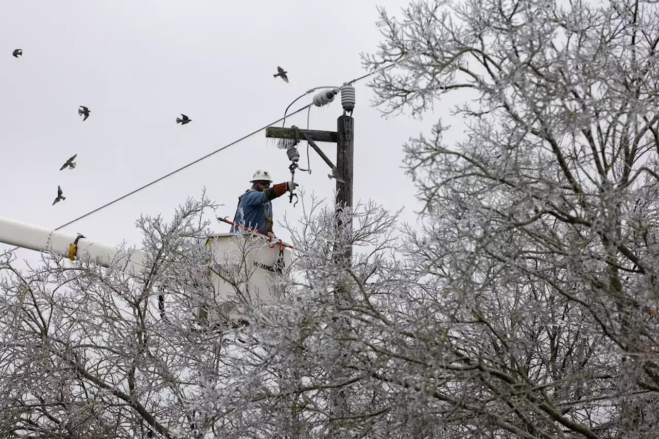 CPS Energy crews are working to address power outages caused by ice