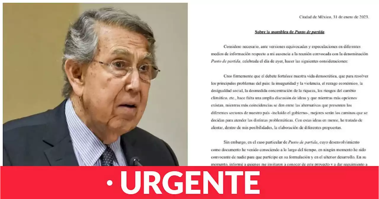 Cuauhtémoc aclara: conoció el plan de Mexicolectivo, y avisó que no participaría más