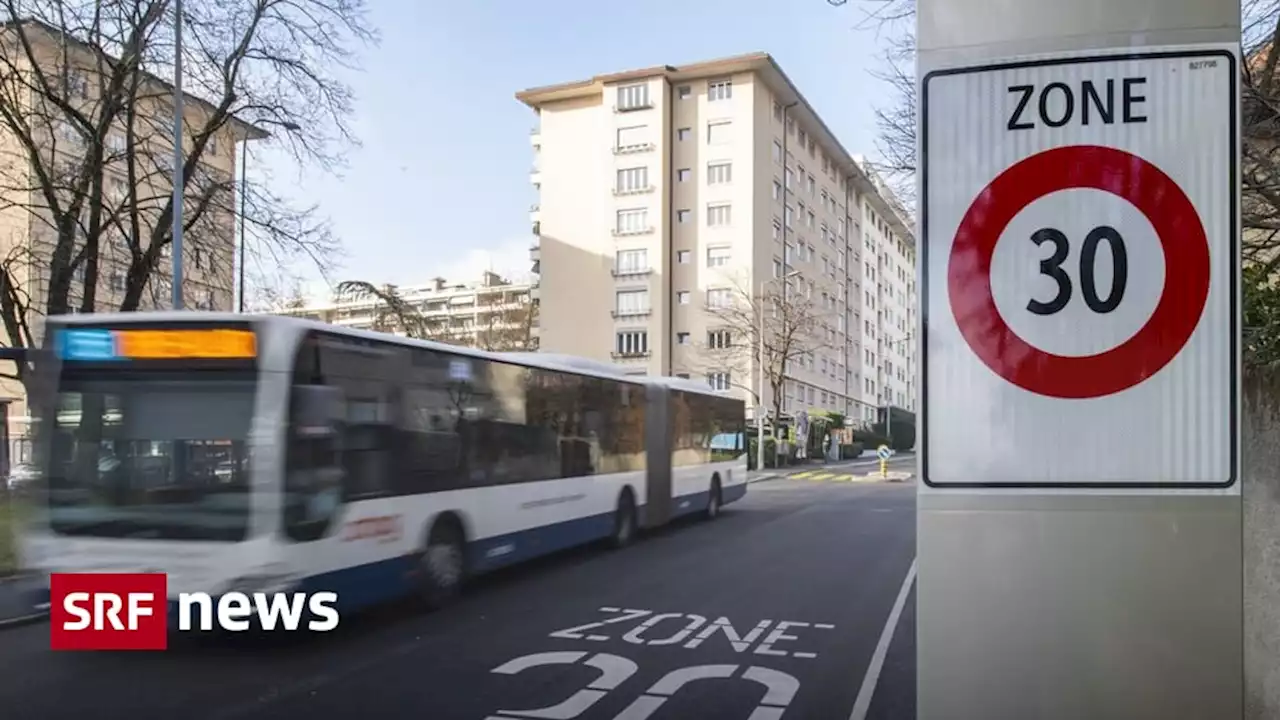 Verkehrsberuhigung - Tempo 30 bremst den ÖV laut Studie kaum aus