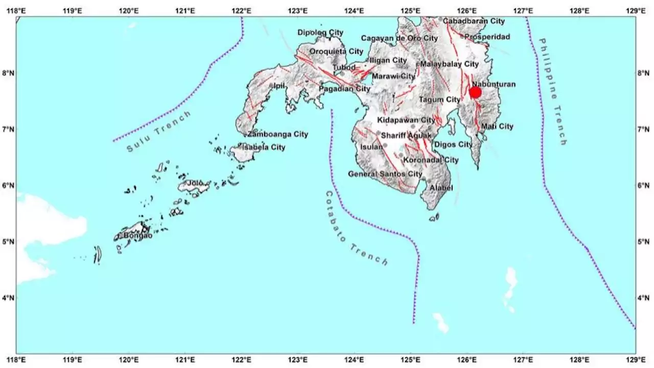 Magnitude 6.0 quake jolts Davao de Oro