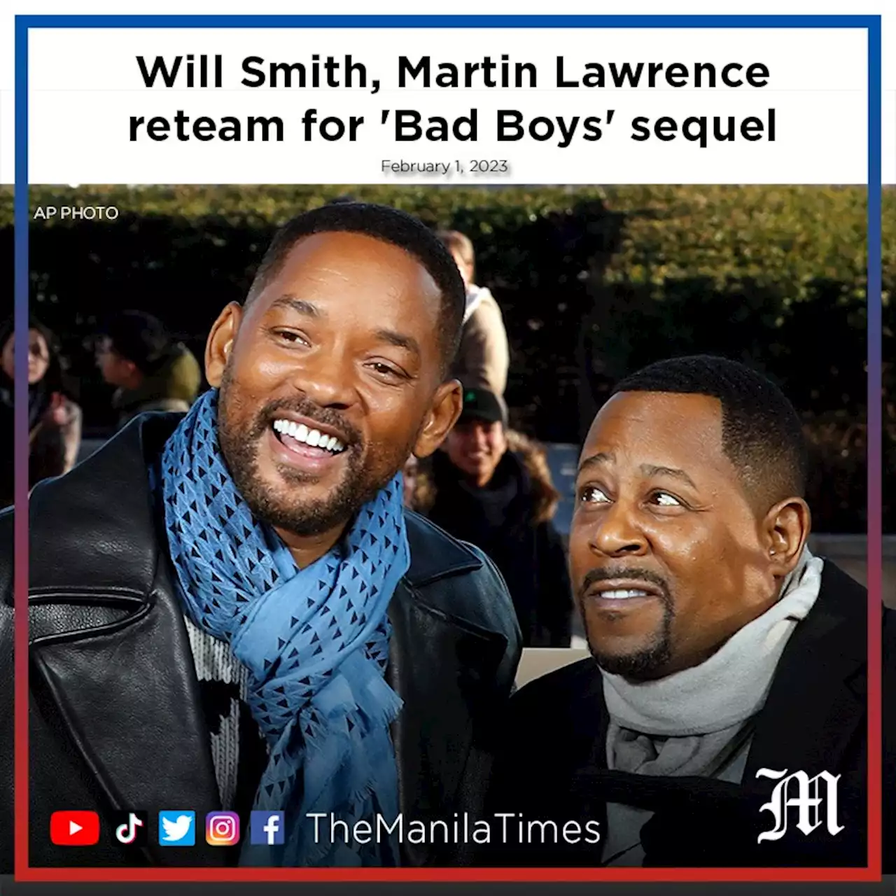 Will Smith, Martin Lawrence reteam for 'Bad Boys' sequel