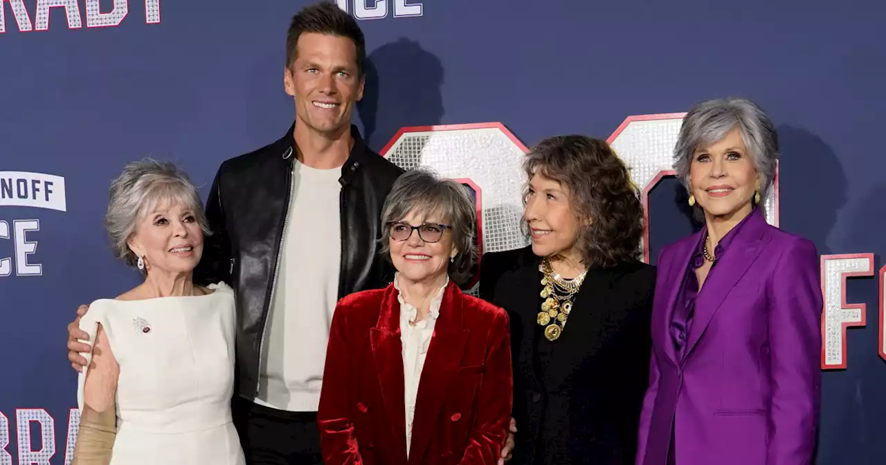 Tom Brady hits the red carpet with his '80 for Brady' co-stars