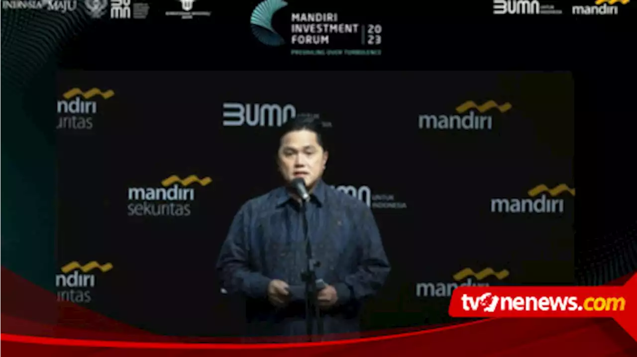 Jokowi Pasang Target Realisasi Investasi Rp1.400 Triliun, Erick Thohir Siap Capai di Luar Pasar Modal