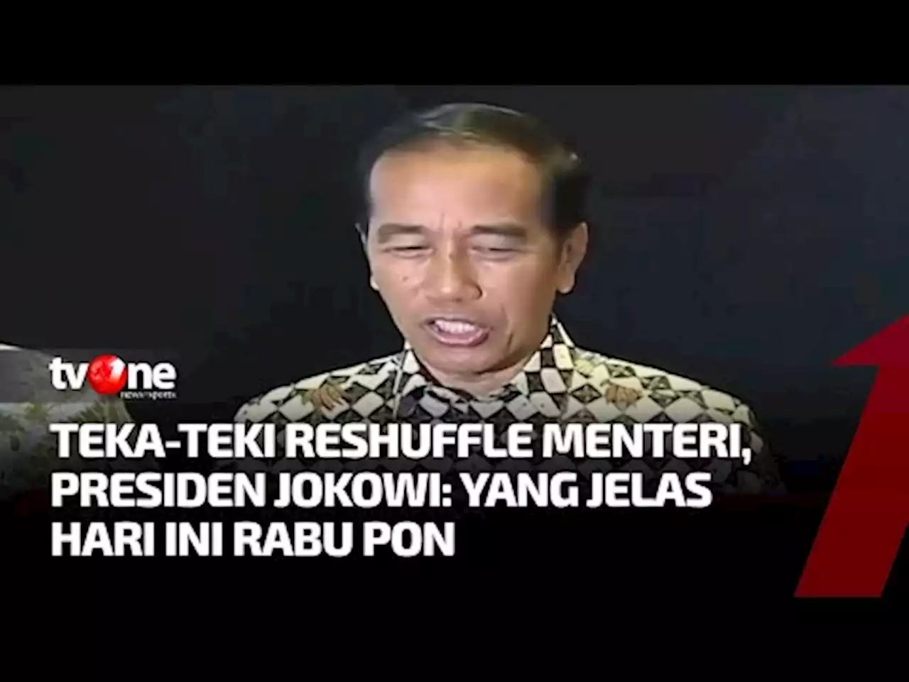 Presiden Jokowi Klarifikasi Isu Perombakan Kabinet - tvOne