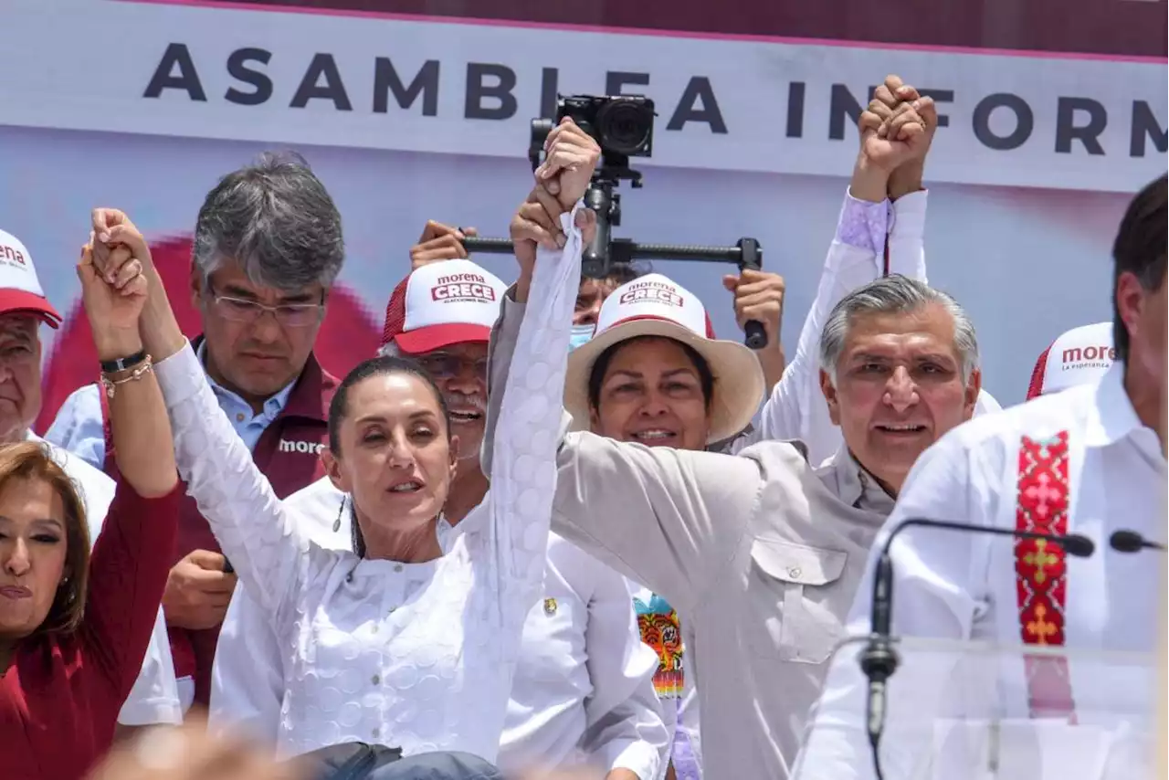 Improcedente sanción por espectaculares de Sheinbaum y Adán Augusto, dice INE; pasa a TEPJF