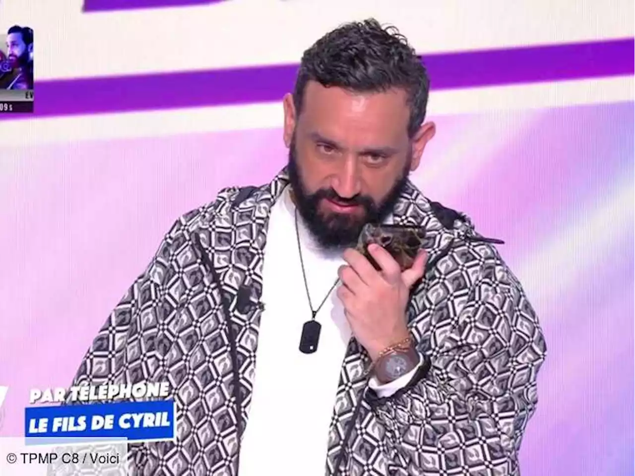 TPMP : Cyril Hanouna ému par un appel de son fils Lino en direct (ZAPTV) - Voici