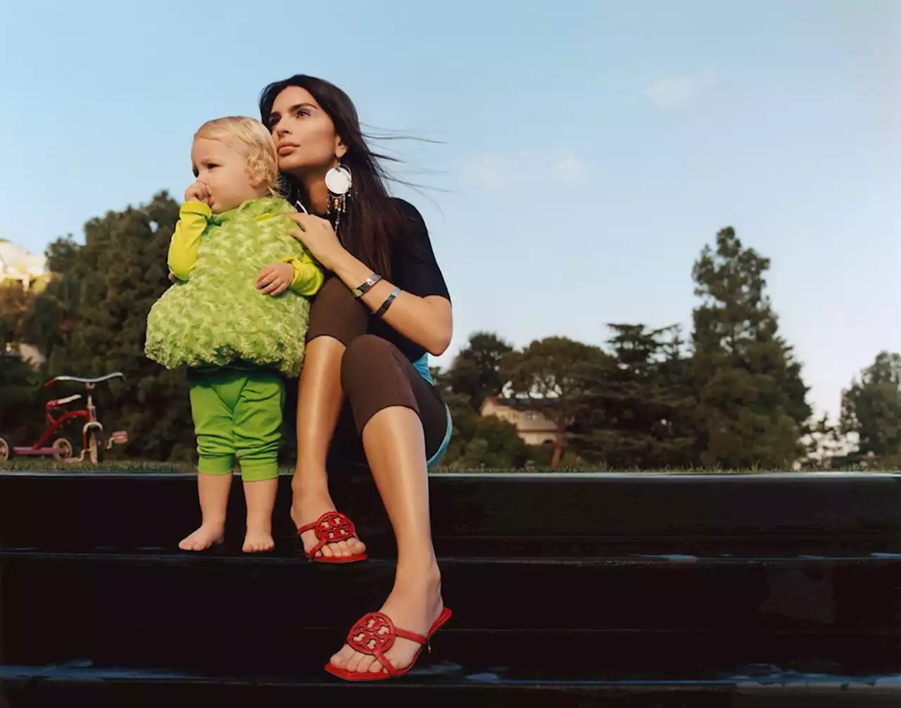 Emily Ratajkowski and Her Son Sylvester Apollo Bear Star in Tory Burch’s Spring 2023 Campaign