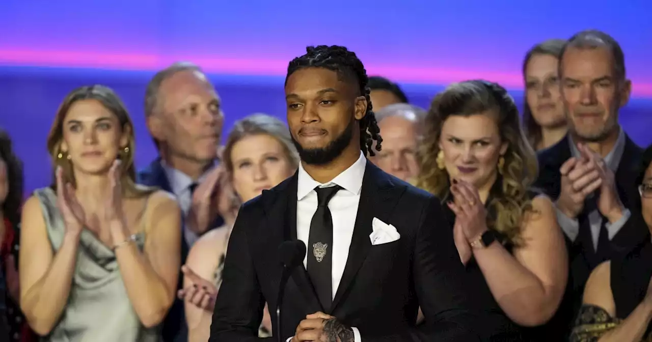 Damar Hamlin joins medical staff that saved his life on stage during NFL Honors