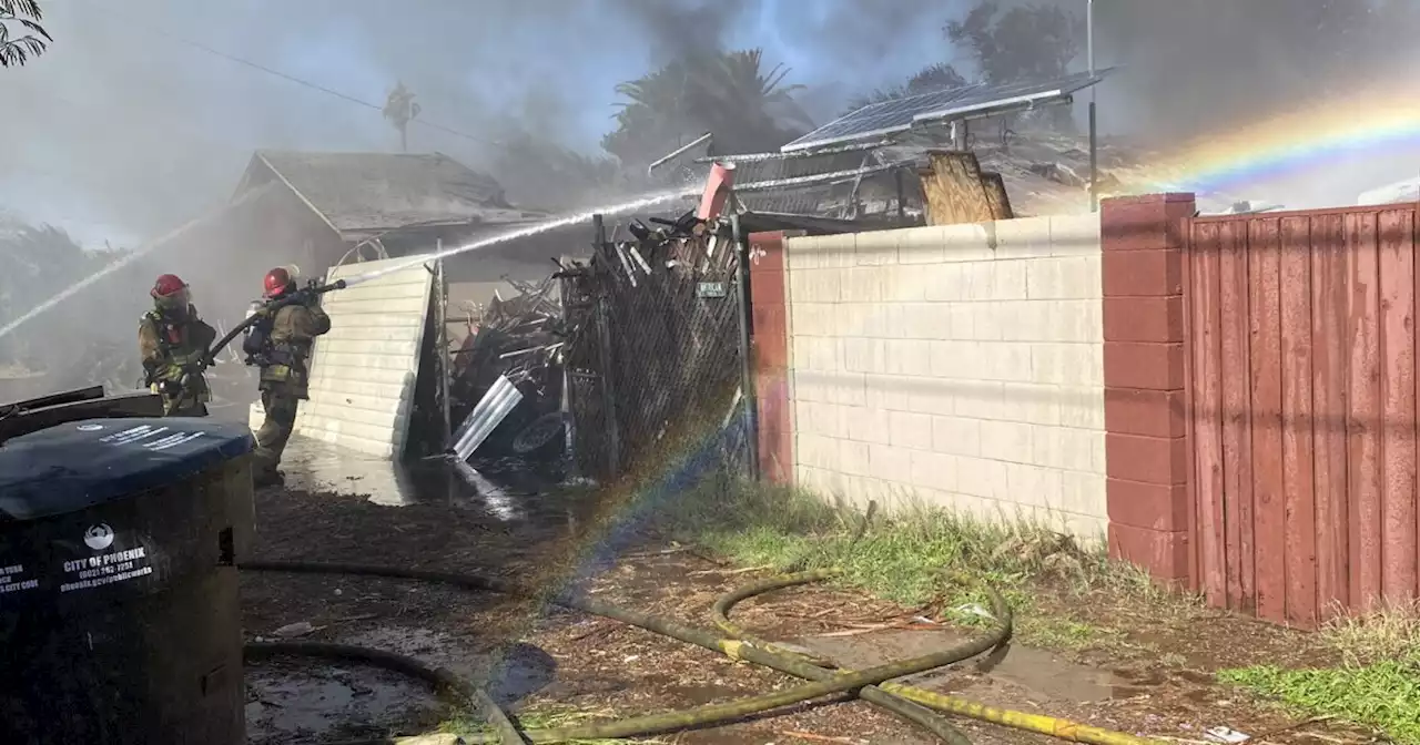 Phoenix fire battles house fire near 20th Street and Indian School