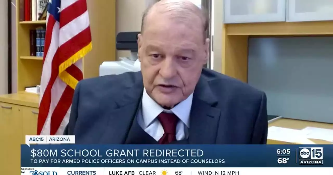 Tom Horne directs school safety grant away from counselors, prioritizing armed officers on campus